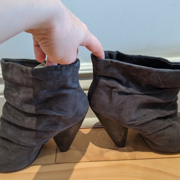 Faux suede booties - Picture 3 of 4